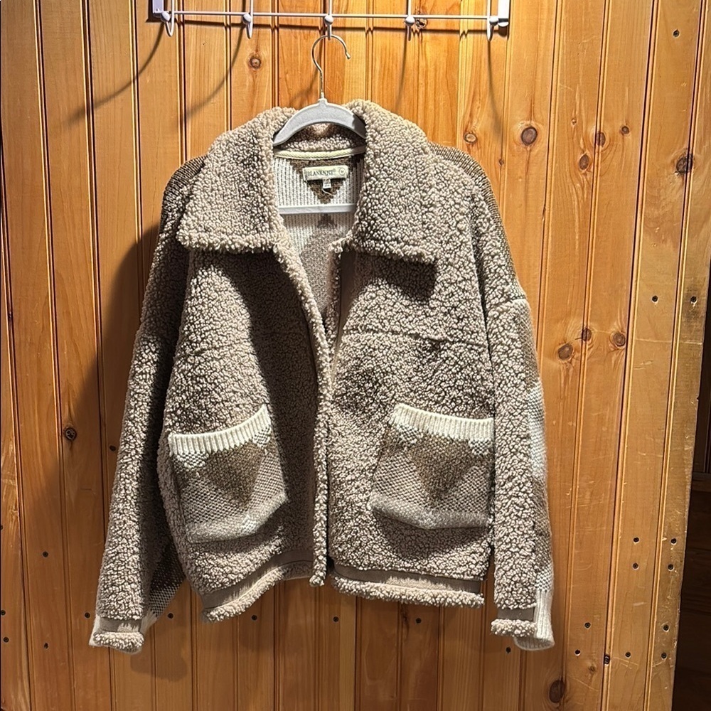 BLANK NYC Teddy neutral jacket